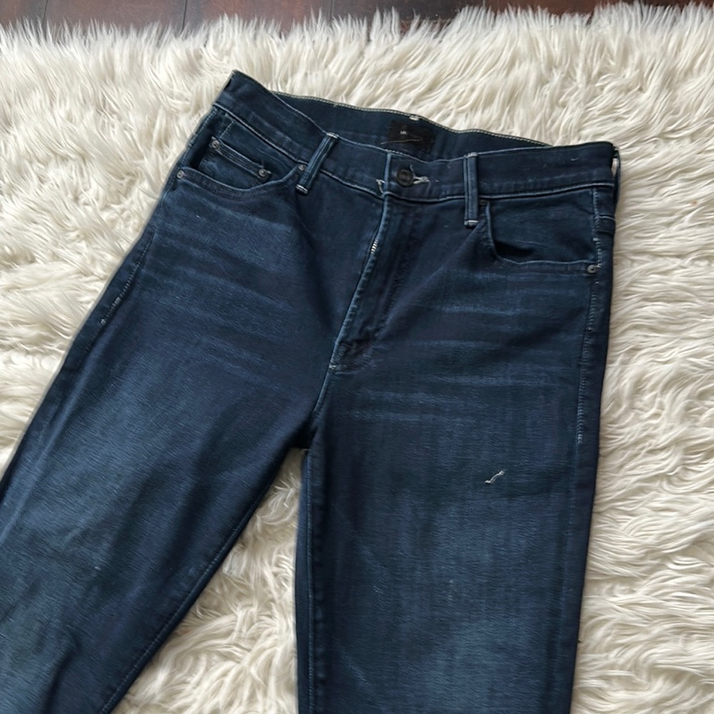 MOTHER Dark Blue Ankle Jeans